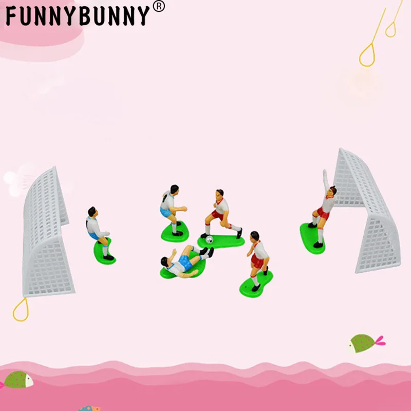 FUNNYBUNNY комплект для украшения торта Кубок (Футбольная команда (6 игроков 2 цели)|kit