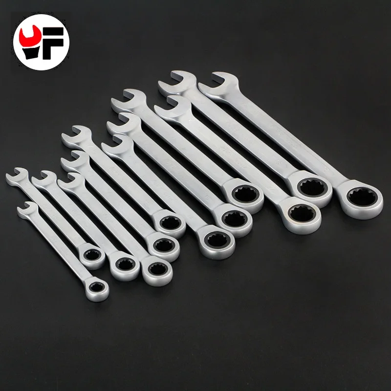 

YOFE 8-19mm 12pcs Ratchet Wrenches Set for Car Repair Tool Universal Key Wrench Spanner Combination Car Wrench Set Hand Tool