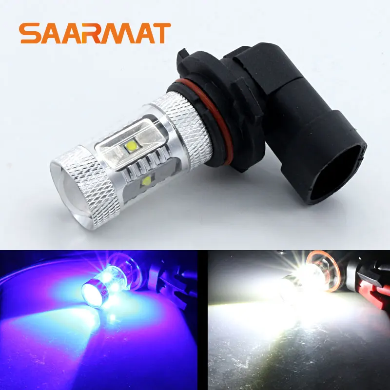 

Pair 9006 HB4 Fog Light Led White Blue 30W Projection DRL For Toyota Land Cruiser Sienna 4Runner Prius Corolla Matrix Tacoma H3