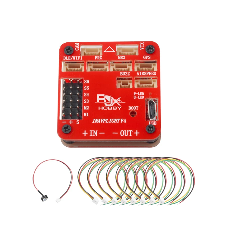 INAV FLIGHT F4 FC Контроллер полета MCU STM MPU-9250 OSD Buit-in BEC w/Buzzer для фиксированного крыла радиоуправляемая модель самолета DIY часть