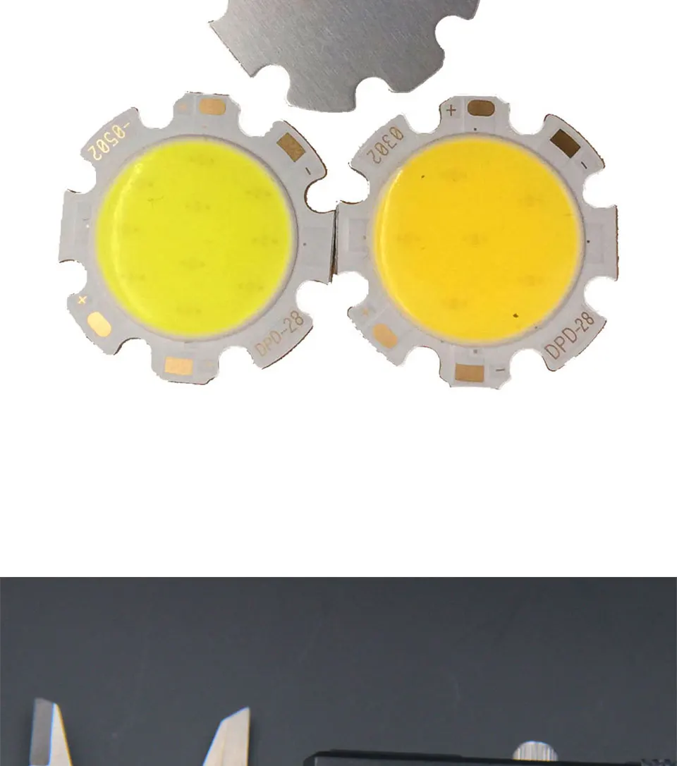 Round COB LED Chip On Board Light Source 28mm Diameter for Spotlight Downlight DIY LED Lamp Bulbs (6)