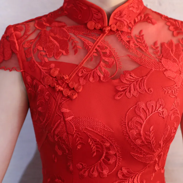 Women's Royal Blue Trailing Strapless Qipao Evening Dresses Chinese Traditional Brocade Long Mermaid Backless Plus Size 3XL  (2)