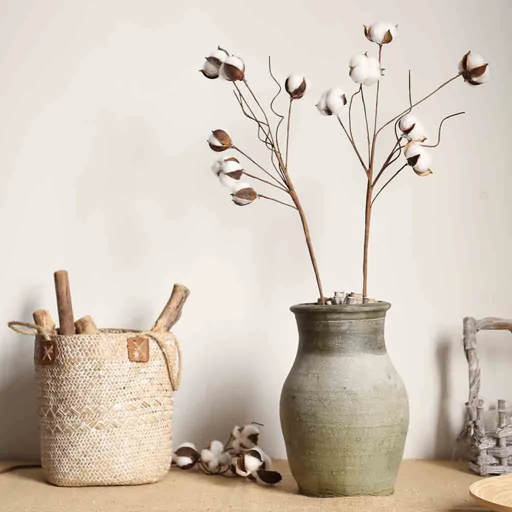 

Artificial Fake Grass Flower Grass Home Garden Wedding Floral Sweet Decor Long Liu cotton branch Artificial flower Hot A30615