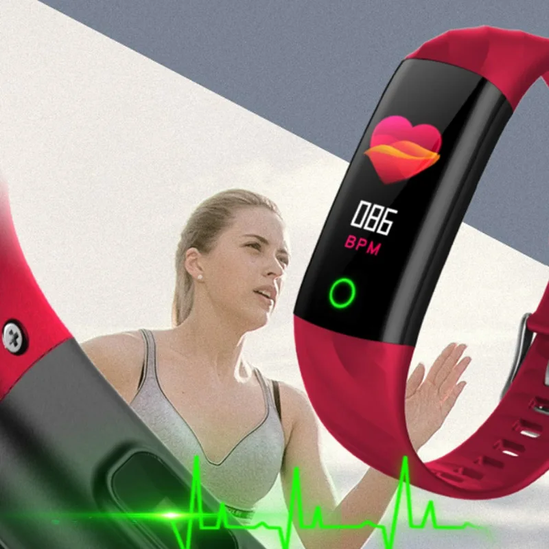 S5 фитнес браслет с сердечным ритмом IP68 Водонепроницаемый измеритель