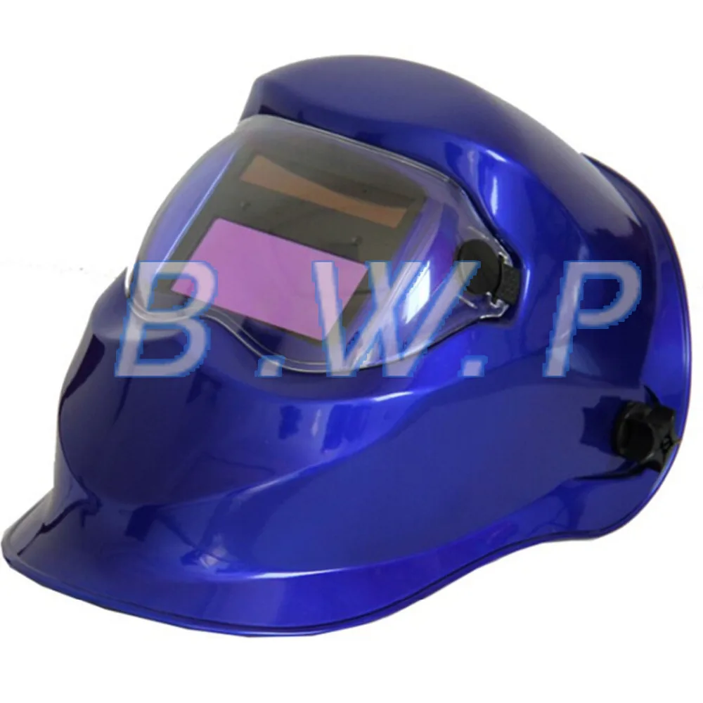 Blue Auto Darken Welding Helmet Hood Solar Cell Mask Head Eye