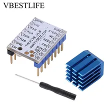 TMC2130 Stepper Motor Driver Module Servo Motor Controller With Heat Sink Printer Part Replacement fast shipping 1 pcs of dcs810 driver leadshine digital dc servo driver for myjet gongzheng gz thunderjet jhf vista printer