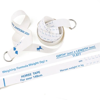 

10PCS Farm Animals Tool Horse Pony Piggery Sow Bovine Cow Weighting Tape Weight Ponies Estimate Ruler Manual 2.5m Length Girth