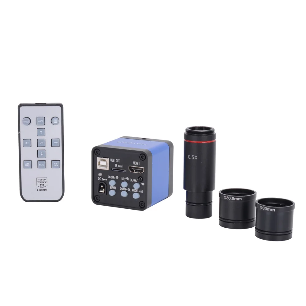 16MP HDMI 1080P USB цифровой промышленный микроскоп камера с 0.5X c креплением окуляра