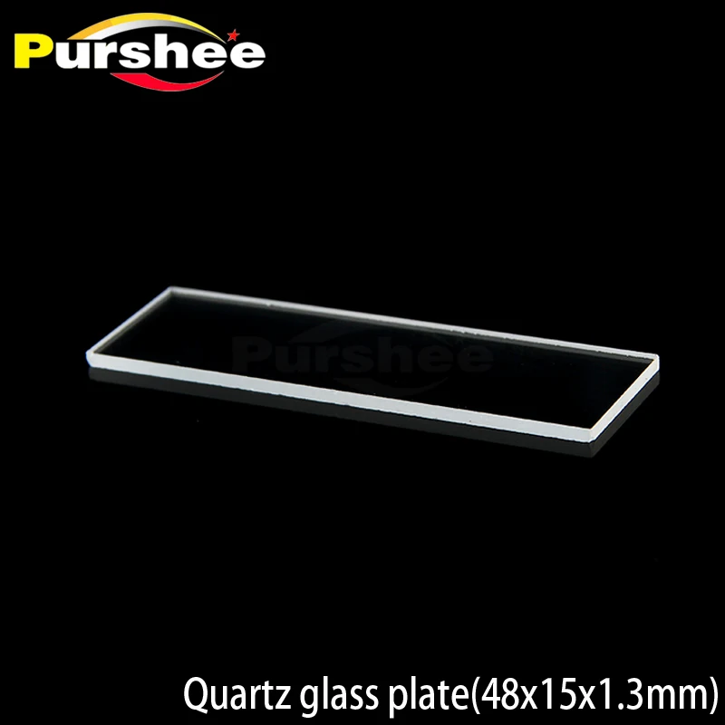 

Quartz glass plate(48x15x1.3mm)