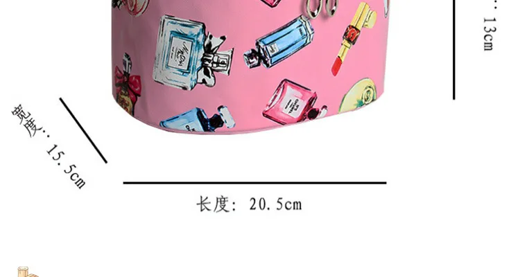 XZP 1 шт. 3D коробка для косметики с принтом Водонепроницаемая женская сумка-косметичка на молнии парфюмерный узор косметички дропшиппинг