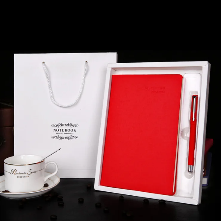 

A5 Business Notebook Set with Pen Diary Notepad PU Leather Cover Note Book Address Book Weekly Paper Journal Planners Stationery