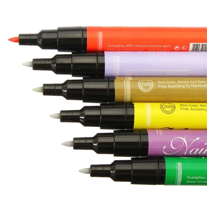 Aliexpress 24 Color Two Way Nail Art Pen Brush Uv Gel Nail Art Pen Painting Design Tool Drawing For Uv Gel Polish 24