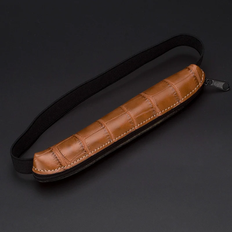 Креативные канцелярские Замшевые кожаный пенал с эластичной лентой Карандаш сумка органайзер ручка школы офиса Коробка