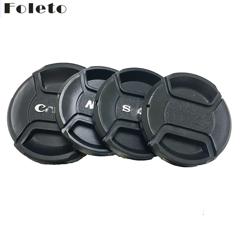 

Foleto Lens Cap Cover Snap On Center Pinch Lens Protective 49 52 55 58 62 67 72 77 82mm for Canon Nikon Sony a Pentax 60D 500D