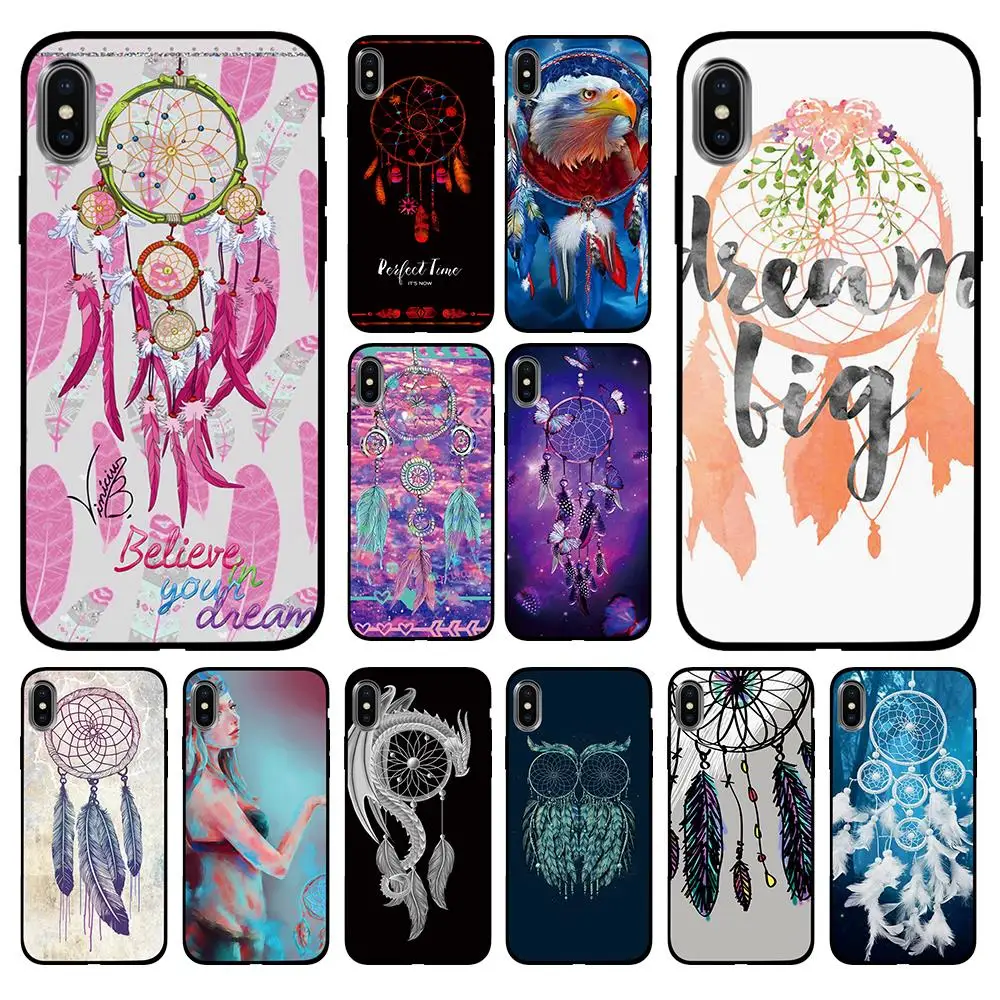 

the beautiful dreamcatcher Soft TPU Case Cover for Apple iPhone 6 6S 7 8 Plus 5 5S SE X XS MAX XR Silicone Cases