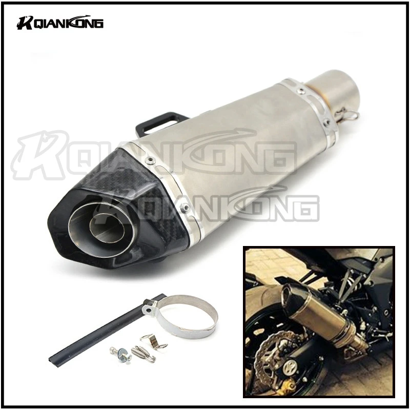

R QIANKONG Exhaust pipe muffler scooter DB killer for Suzuki GSXR600 GSXR750 GSXR 600 GSXR 750 2006 2007 2008 2009 2010 gsx-1000