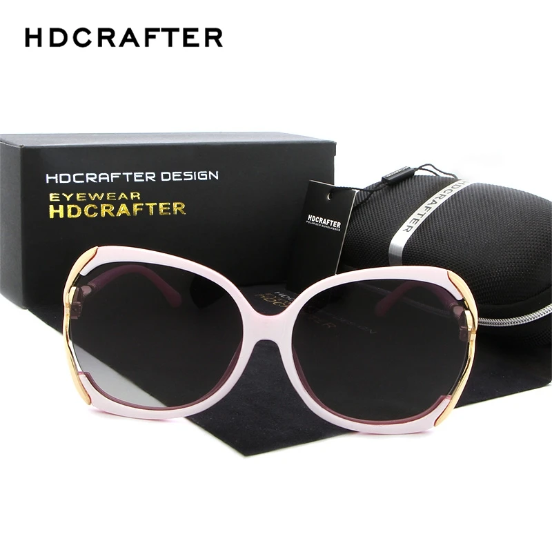 HDCRAFTER Роскошные брендовые поляризационные солнцезащитные очки для женщин