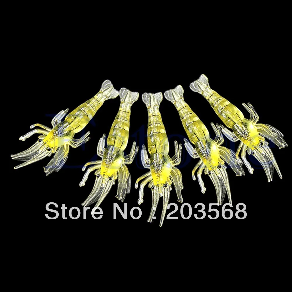 

10x 5cm Biomimetic Life-like Soft Prawn Shrimp Fishing Lure Baits