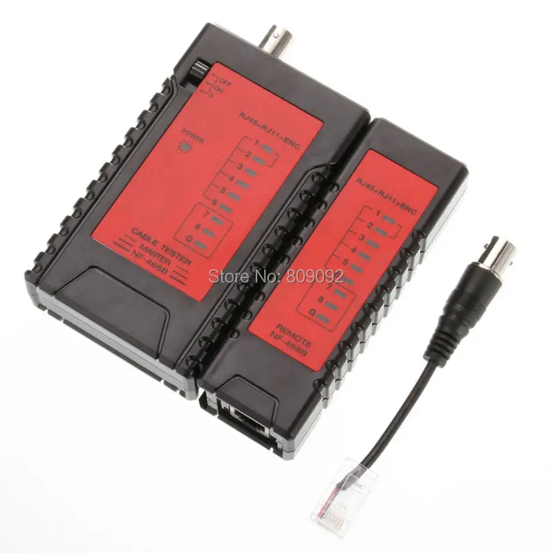 Высокое качество NF 468B сетевой Lan Кабельный тестер RJ45 RJ11 RJ12 BNC CAT5 кабельный