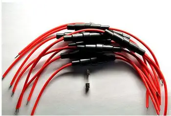 

50PCS/LOT 5 * 20mm fuse holder with cable / fuse holder Fuse casing