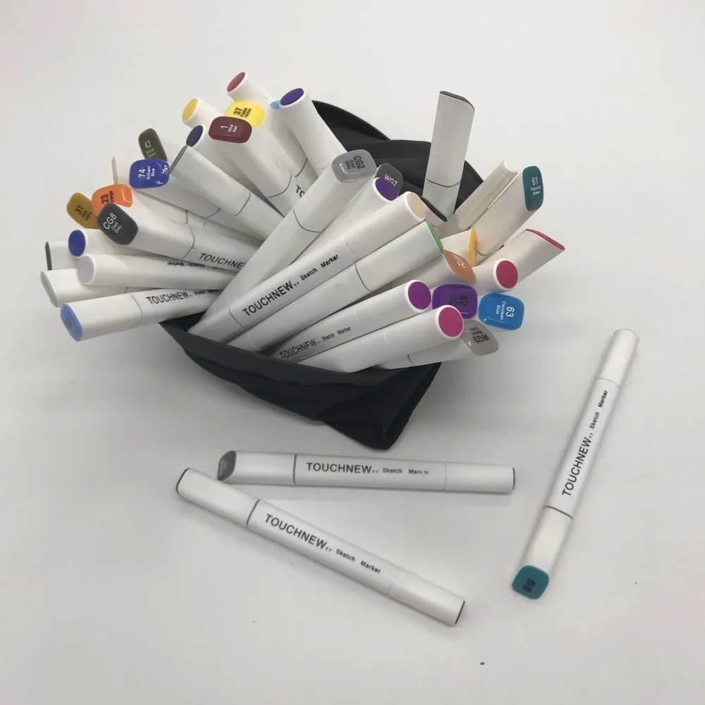 Studenti Anime arte dipinta A mano Doppia Grassa Penna del Contrassegno 12 30 disegni 40 Colori Manga fine marcatori Schizzo ic in Studenti Anime arte