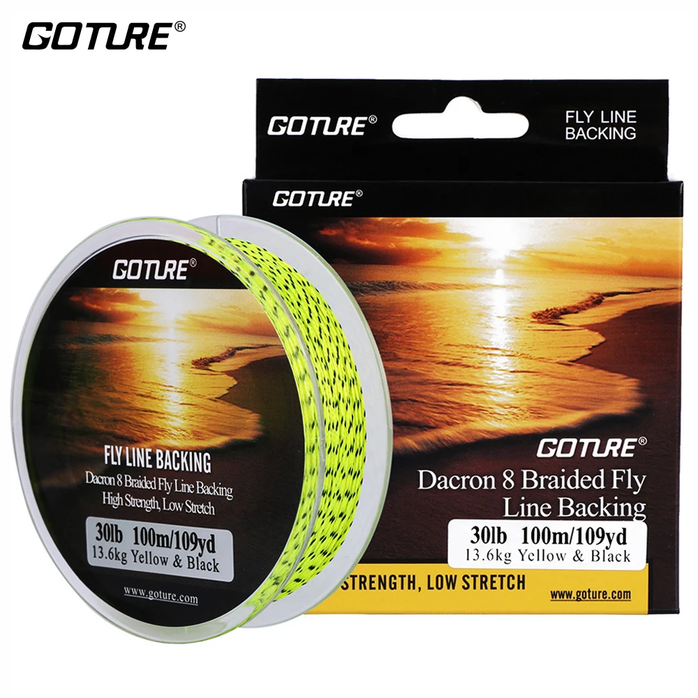 Goture 100 M/109Yrd يطير الصيد باكينج خط 20lb/30lb 8 السواحل مضفر خيط صنارة الصيد ل يطير الصيد Goture 100 M/109Yrd يطير الصيد باكينج خط 20lb/30lb 8 السواحل مضفر خيط صنارة الصيد ل يطير الصيد