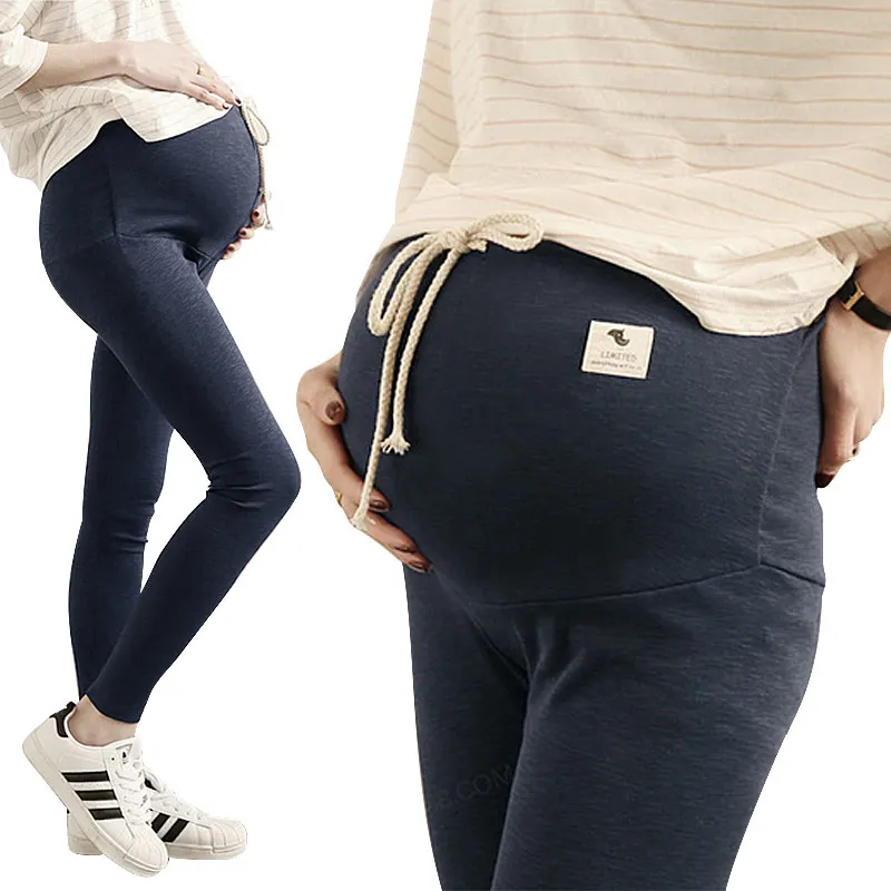 Летние женские Леггинсы для беременных, хлопковые, регулируемые, высокая эластичность, штаны для беременных, штаны для беременных, Леггинсы для беременных женщин - Цвет: style A