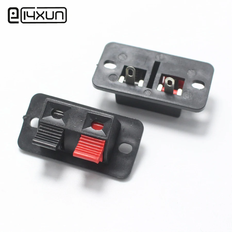 

5pcs WP External Banana jack 2 Pin Speaker Amplifier Wire Clip Audio Socket WP2 2 Pole DIY LED Spring Terminal Switch