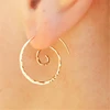 925 argent martelé boucles d'oreilles or rempli boucle d'oreille à la main Vintage bijoux Brincos Boho Pendientes boucles d'oreilles pour les femmes ► Photo 1/4