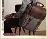 Fashion Male Backpack Leather military Canvas backpack Men backpack women school backpack school bag bagpack rucksack mochila 6