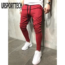 Мужские спортивные штаны для тренировок, бега, в полоску, спортивные штаны, длинные штаны для мужчин, для фитнеса, бегунов, бодибилдинга, кроссфита, спортивные штаны