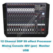 MICWL Pro 12 Channel Dual Group DJ Karaoke Audio Sound Microphone Mixing Console Desk Mixer + USB SD DSP 100-240V working MICWL Pro 12 Channel Dual Group DJ Karaoke Audio Sound Microphone Mixing Console Desk Mixer + USB SD DSP 100-240V working