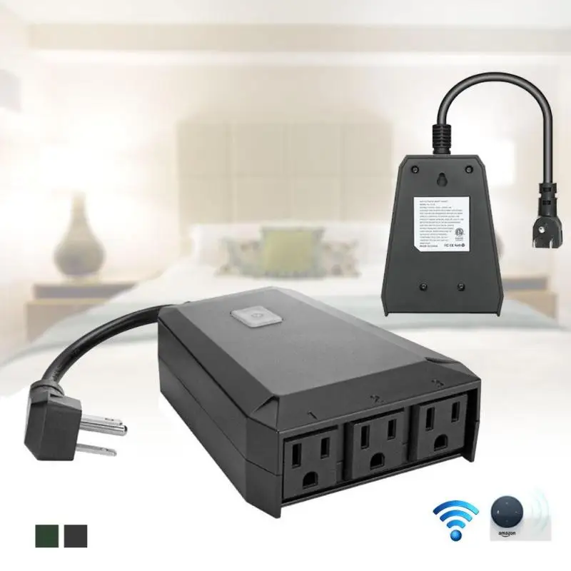

Outdoor Smart Outlet Switch Wi-Fi Smart US Plug Wireless Remote Control Outlet Waterproof Switch Z20