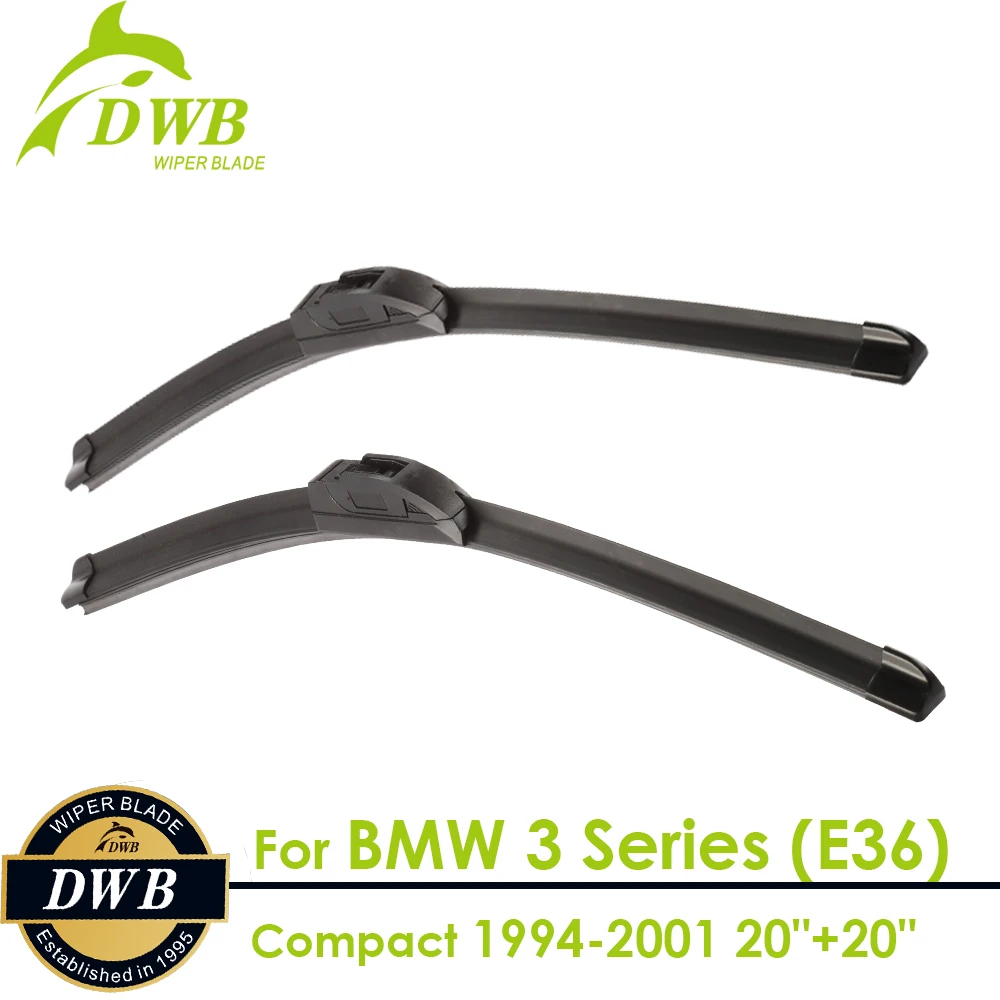 Wiper Blades for BMW 3 Series (E36) Compact 1994 2001 20"+20", 2pcs