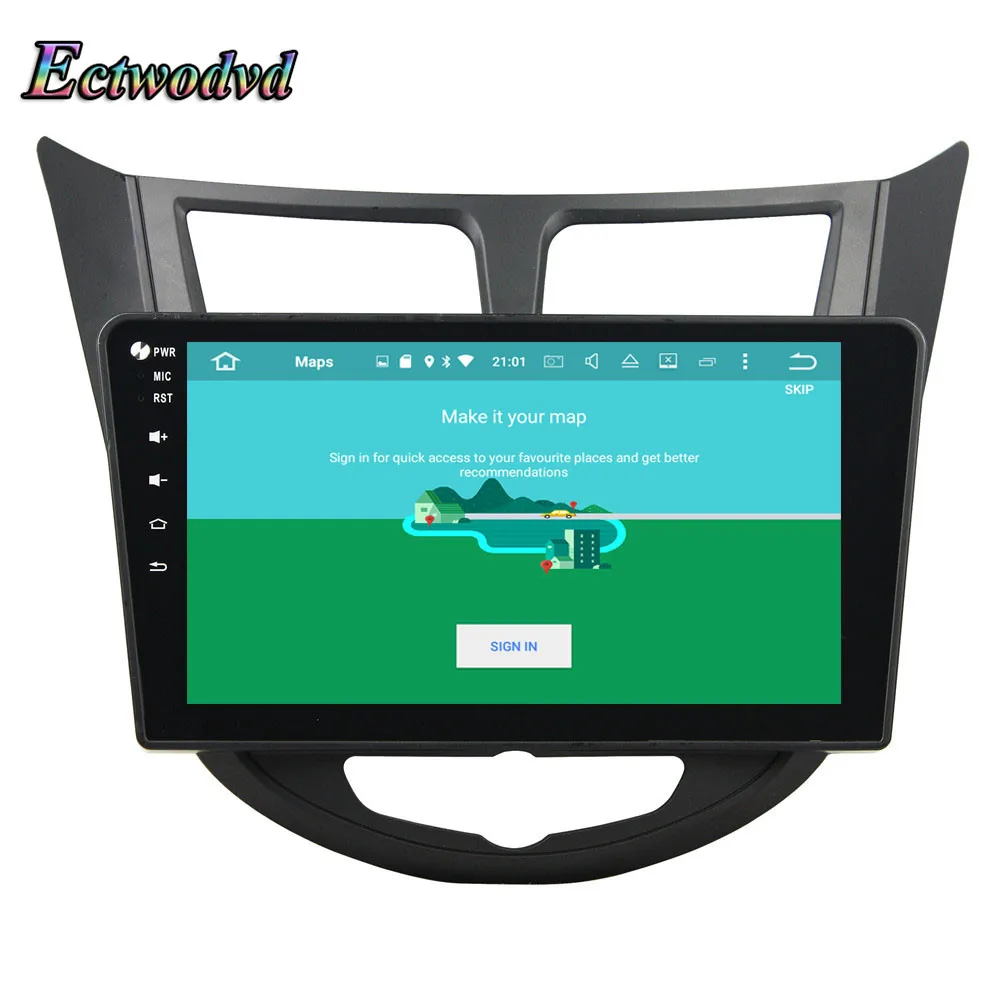 Flash Deal Ectwodvd Octa Core 4G RAM 64G ROM Android 9.0 Car Multimedia DVD Player GPS HeadUnit for Hyundai Verna,Accent,Solaris 2011-2012 13