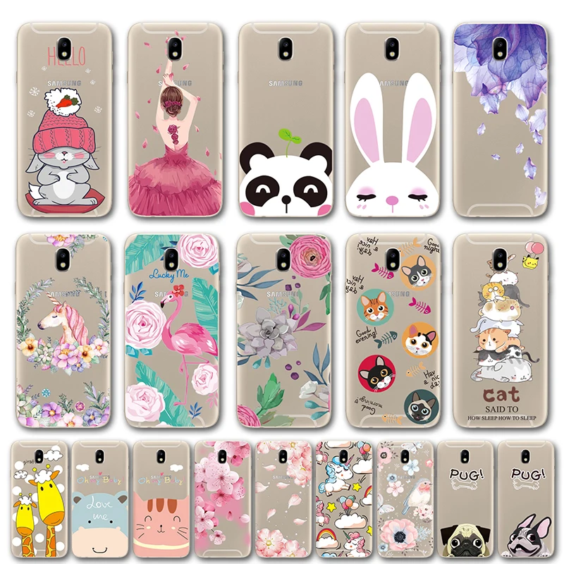 

Cover Case For Samsung Galaxy J7 2017 J7 Pro 5.5" 3D Relief Flower Bird Lace Phone Cases Coque For Samsung J7 2017 EU Version