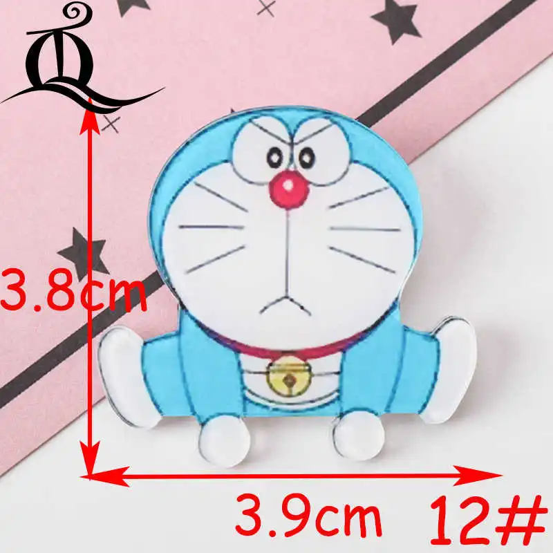 1 шт. микс Doraemon мультфильм один кусок акриловые значки Kawaii значки на рюкзак Значки для одежды Сумочка булавка брошь Z49 - Цвет: No12