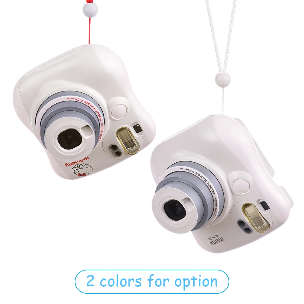 

Instax Mini 25 Instant Photo Camera for Fujifilm Instant Photo Camera Film Cherry White/Kitty 2 Colors