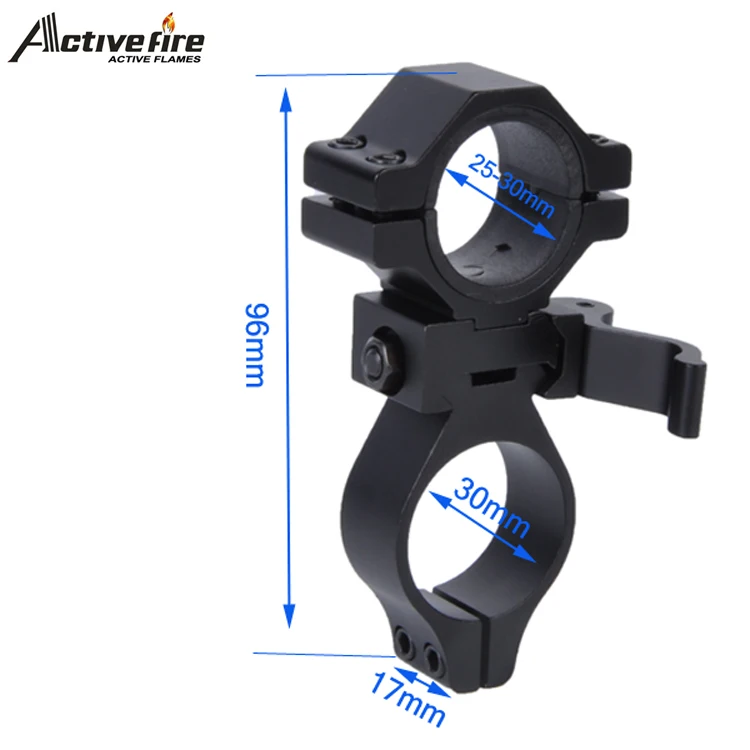 Быстросъемное Крепление Адаптер фиксированный прицел фонарик лазерный охотничий для 25,4 мм/30 мм кольцо 20 мм рельс 50 мм/62 мм высота