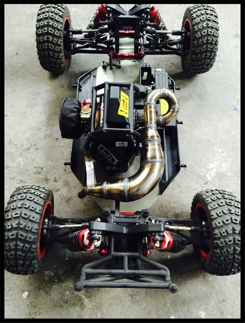 Steel Handmade TUNE PIPE Exhaust Pipe for Losi Desert Buggy XL DBXL RCMK XCR