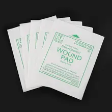 50 шт. марли Pad первой помощи Водонепроницаемая повязка на рану стерильные медицинские марли Pad рана средства ухода за мотоциклом поставки