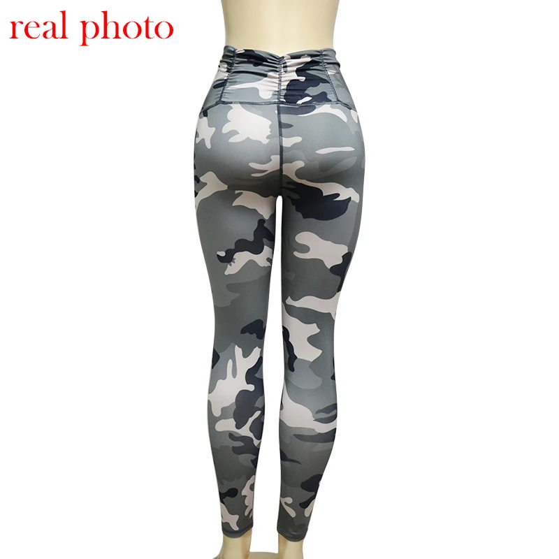 Simenual Harajuku camouflage print fitness legging female pants 2018 athleisure slim sexy bodybuilding leggings for women legins