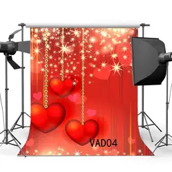 Фон для фотосъемки виртуальный Halo Efect Bokeh блеск блики День Святого Валентина красные сердца