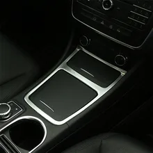 Chrome ABS Center Control Storage Box Frame Decoration Cover Trim For Mercedes Benz GLA X156 CLA