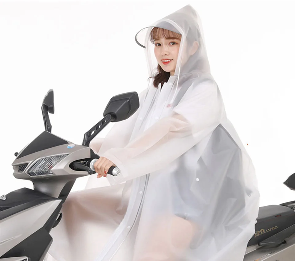 Велосипед EVA красивый цветный Для женщин плащ утолщенный Водонепроницаемый дождевик Для женщин прозрачный Тур Водонепроницаемый плащи костюм