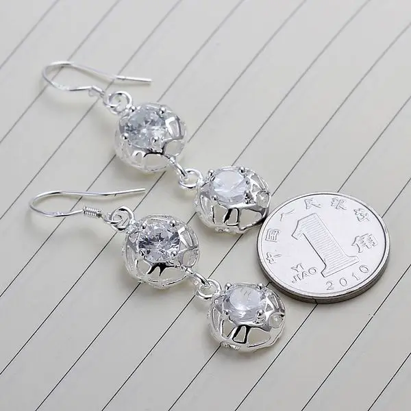 Серьги из серебра 925 пробы, пустые круглые ювелирные изделия, оптовая продажа, Бесплатная доставка, qmu LE210