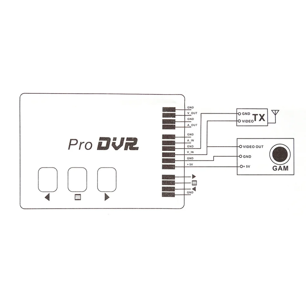 OCDAY ProDVR Pro DVR мини видео аудио рекордер FPV RC Квадрокоптер для радиоуправляемые