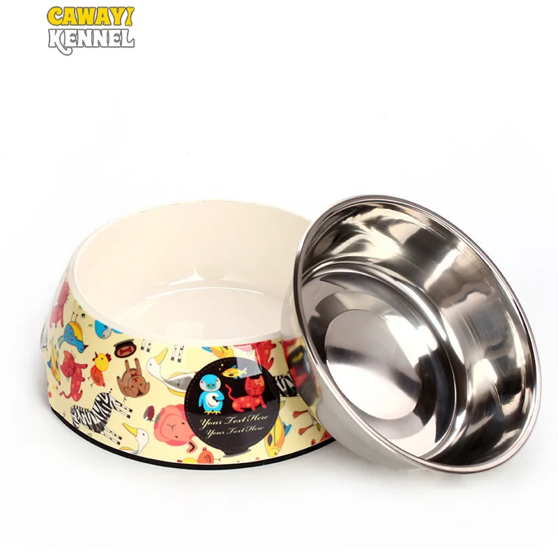 CAWAYI KENNEL Dog Feeder Drinking Bowls for dogs Cats Pet Food Bowl