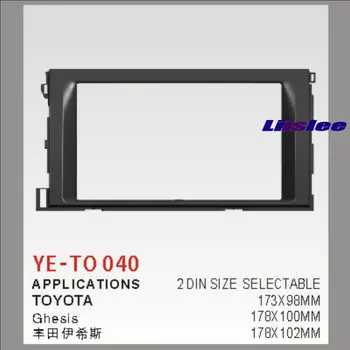 

DIN Car Refitting Frame Panel For Toyota Ghesis Radio Stereo CD DVD Player NAVI Navigation Dashboard ABS Fascia Kits