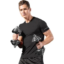 Сухой подходят Для мужчин Дети кроссовки рубашки спортивный короткий рукав рубашки баскетбол Для мужчин работает Футбол футболки тренажерный зал Фитнес Running рубашки